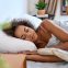 Young,Calm,African,American,Woman,Model,Sleeping,Well,With,Eyes